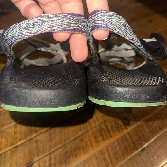 Chaco purple double strap orthotic arch support gorpcore 8 sandals - Picture 2 of 6